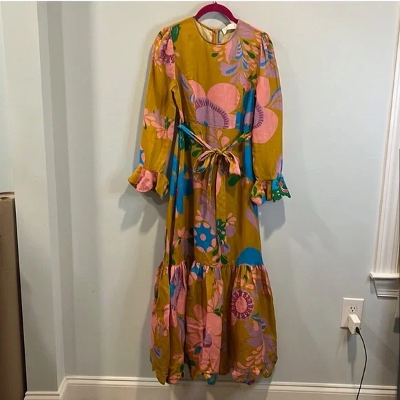 Zimmermann Teddy Frill Hem Linen 0/XS - Picture 3 of 5